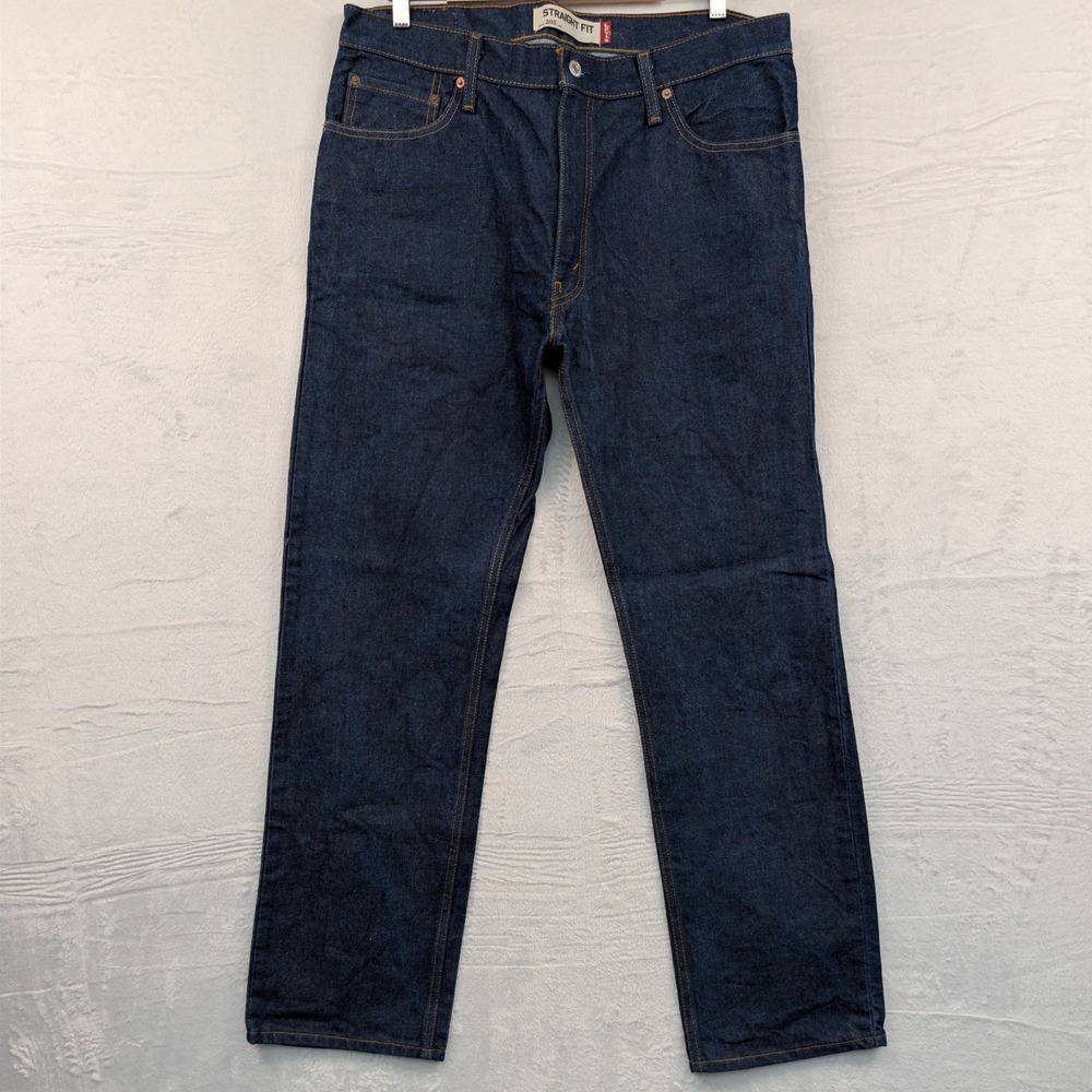 Levi's 505 Jeans Men's 40x33 Blue Indigo Raw Straight Fit Workwear Americana Y2K